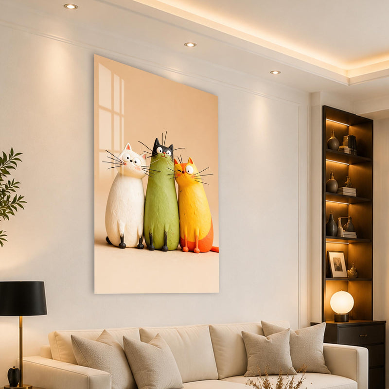 Three Curious Cats angled lifestyle view