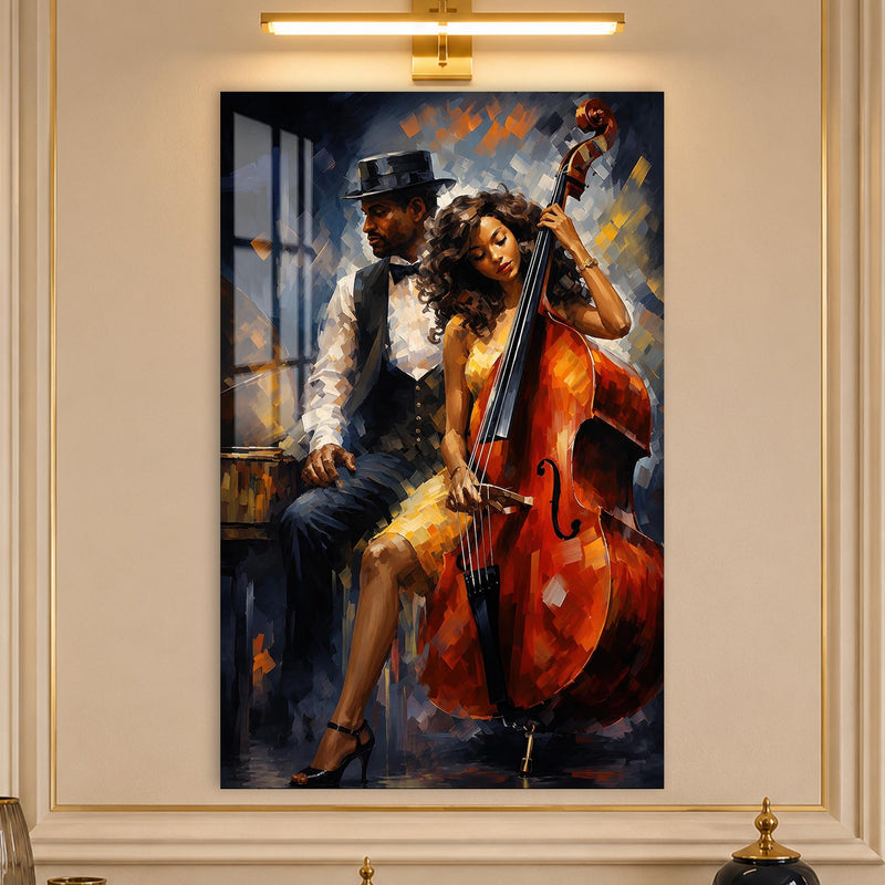 Elegant Bass Player lifestyle view