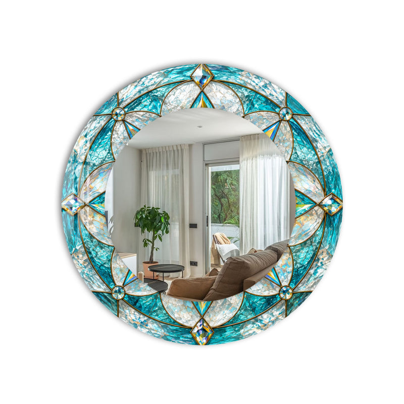 Aqua Crystal Mosaic product shot on white background