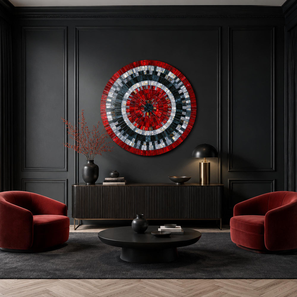 Crimson Mosaic Rings lifestyle view