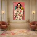 Artronauts Glass Print Parrot Garden Portrait Glass Wall Art