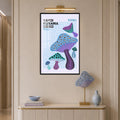 Dotted Mushroom Garden with black frame