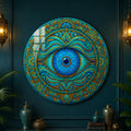 Ocean Guardian Eye — tempered glass, ultra HD print, ready to hang
