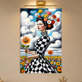 Checkered Floral Muse lifestyle view