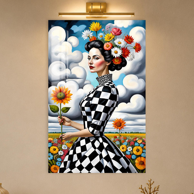 Checkered Floral Muse lifestyle view
