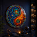 Cosmic Yin Yang close-up angled detail