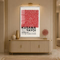 Kusama Red Dots with silver frame
