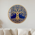 Sapphire Tree Of Life with black frame