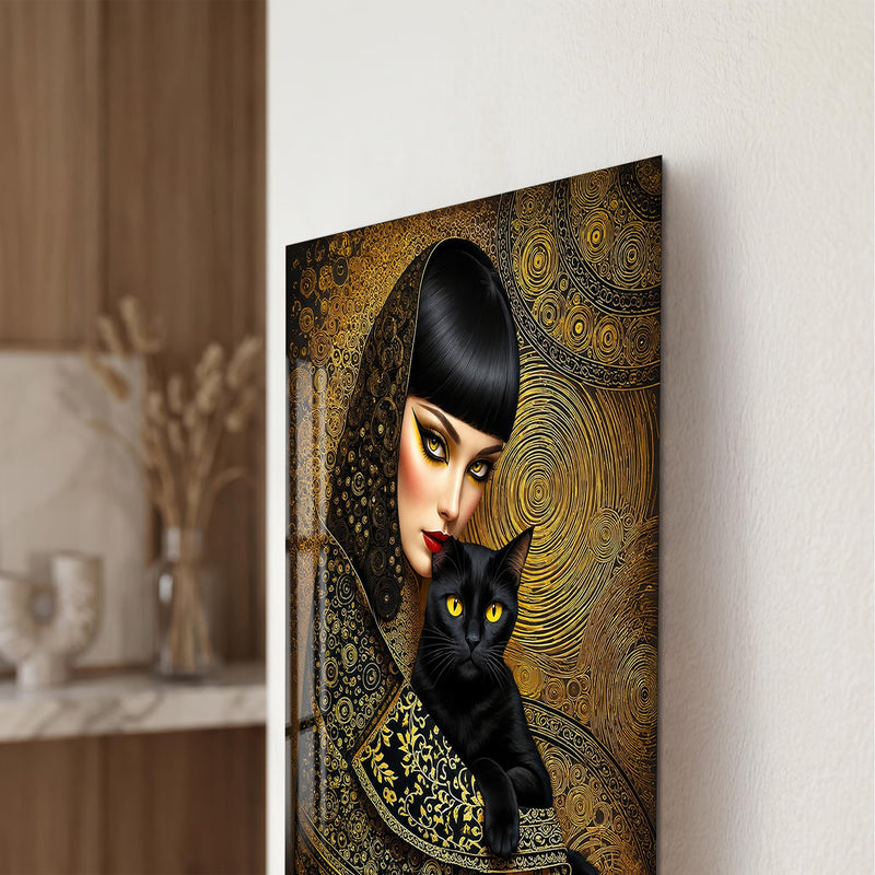 Golden Feline Muse lifestyle view