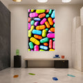 Chromatic Capsules with white frame