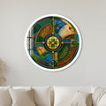 Emerald Celestial Mosaic with white frame