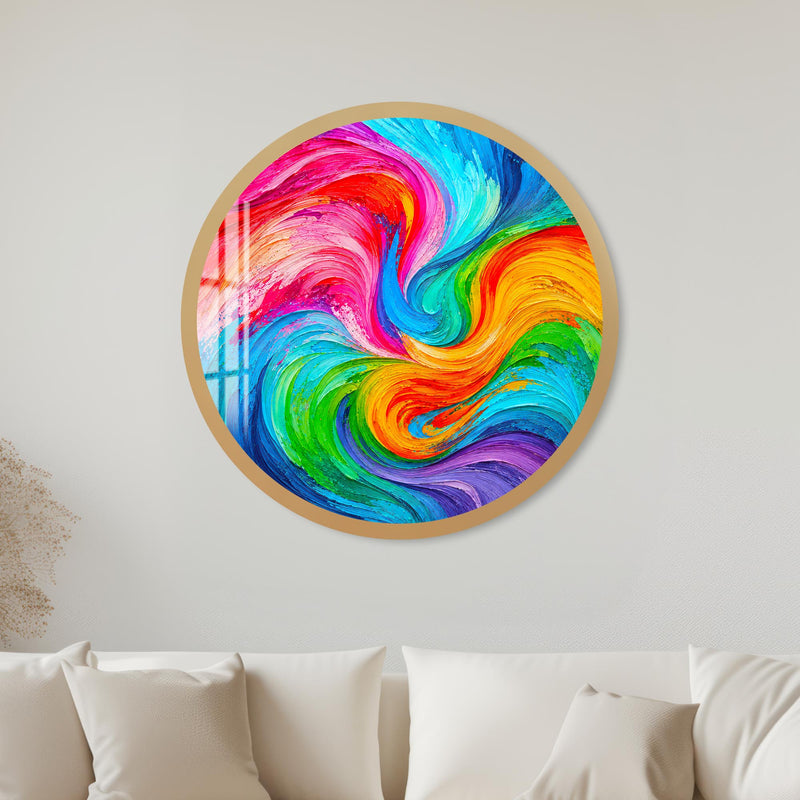 Chromatic Current with gold frame