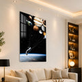 Artronauts Glass Print Planetary Flight Glass Wall Art