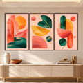 Sunlit Abstract with walnut frame