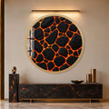 Molten Lava Stone with gold frame