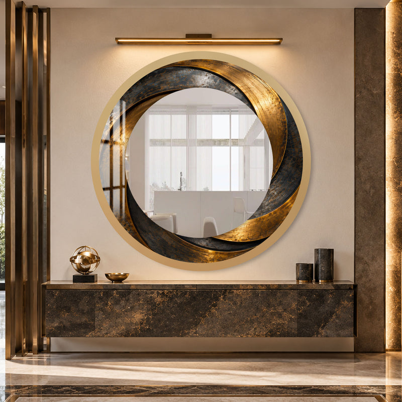 Gilded Orbit with gold frame