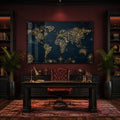 Gilded Navigator World Map lifestyle view