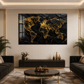 Golden World Map lifestyle view
