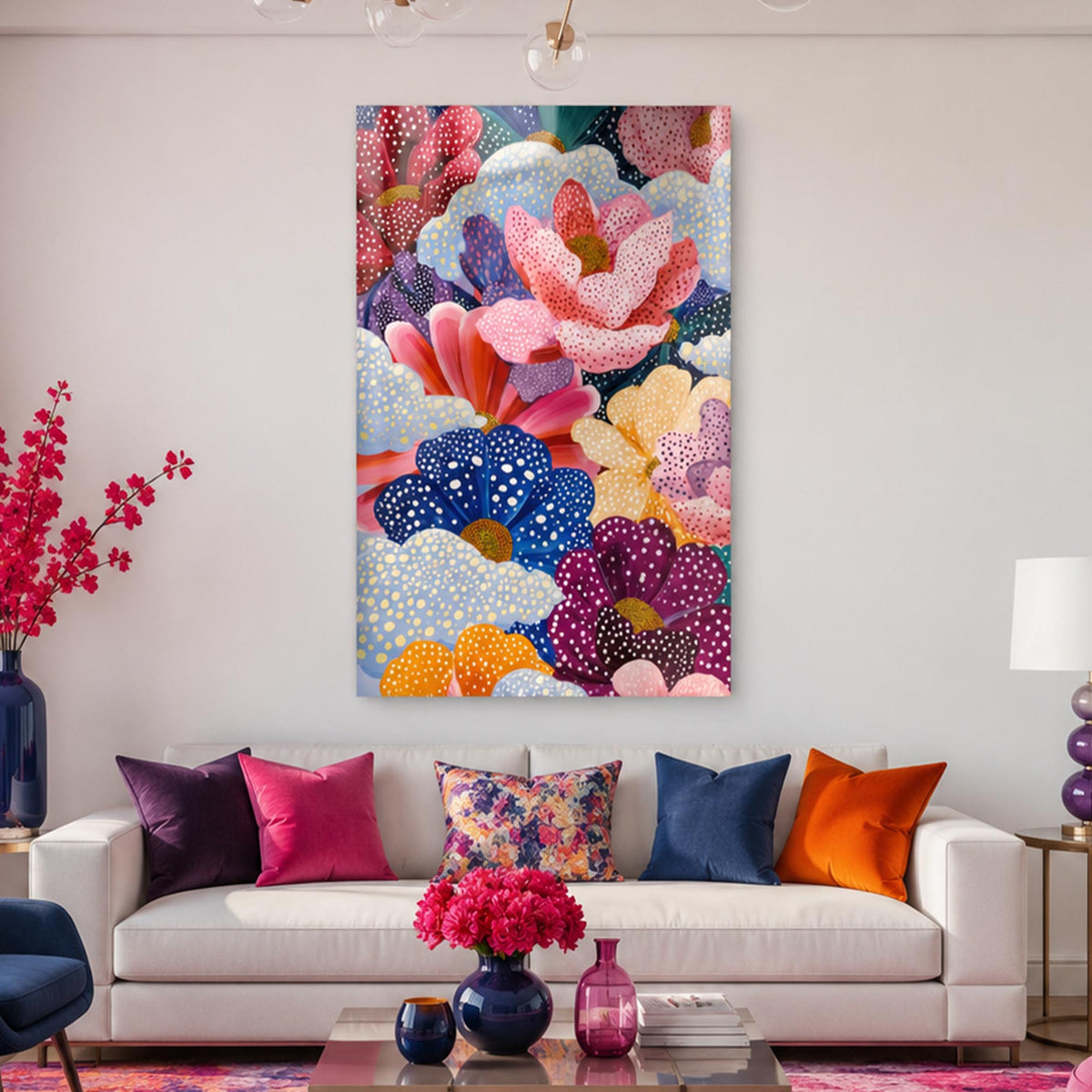 Dotted Floral Symphony lifestyle view