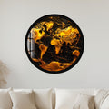 Molten Gold World with black frame