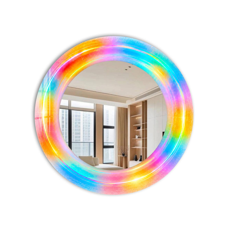Prismatic Rainbow Halo product shot on white background