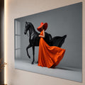 Crimson Equestrian Elegance lifestyle view
