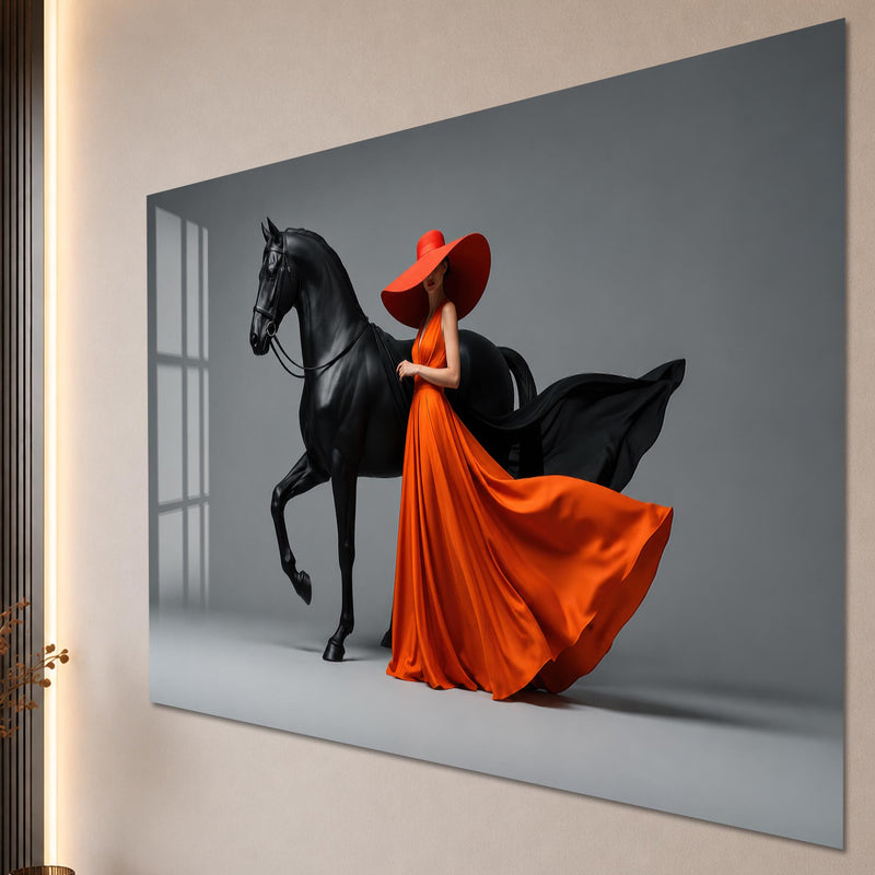 Crimson Equestrian Elegance lifestyle view