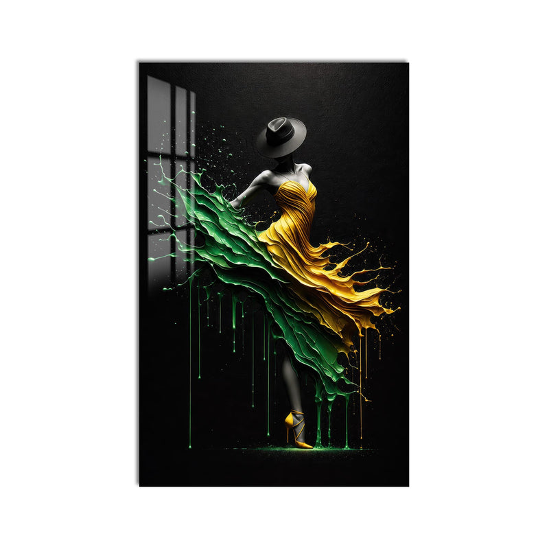 Emerald Golden Dancer product shot on white background