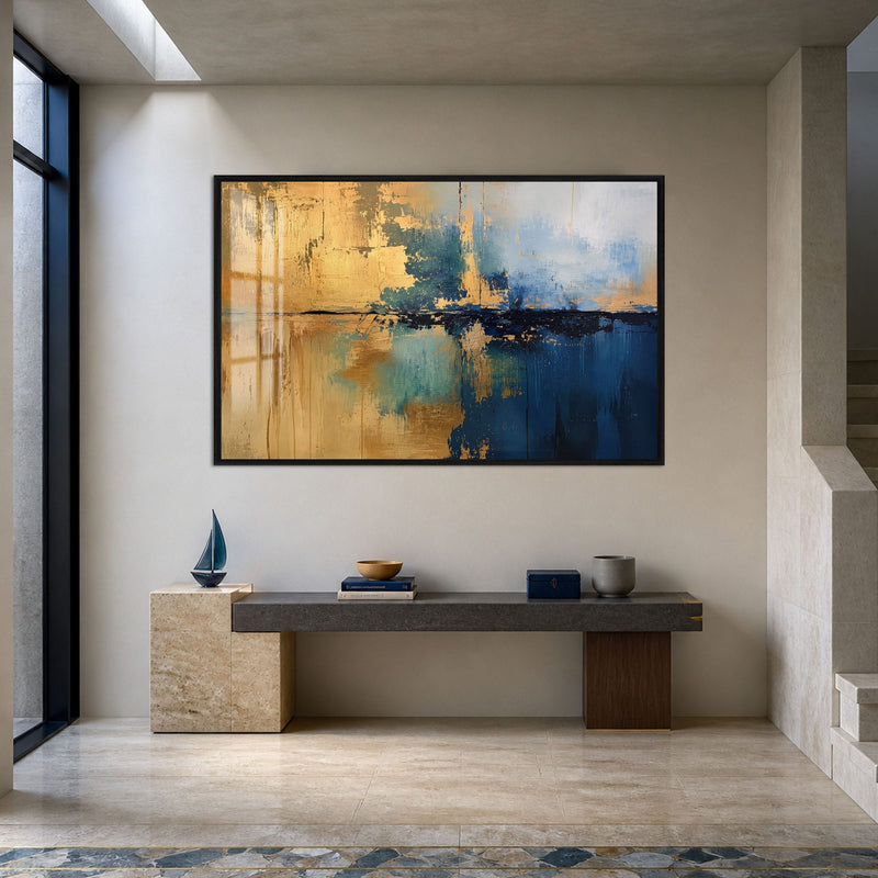 Azure Gold Divide with black frame