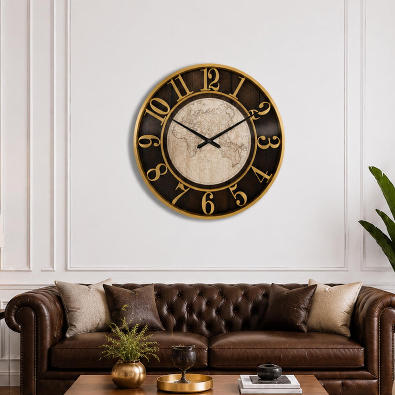 Vintage World Map lifestyle view