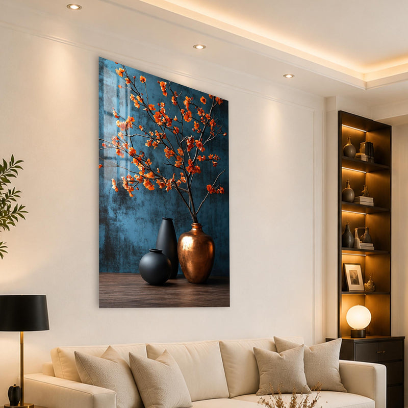 Orange Blossom Vases angled lifestyle view