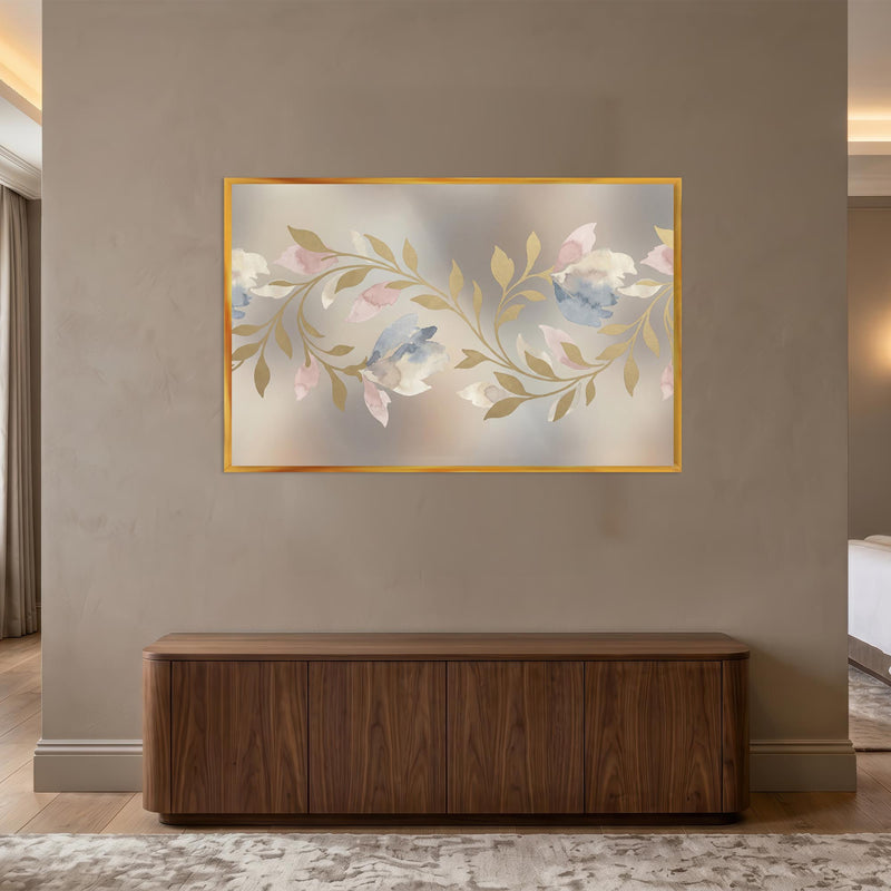 Gilded Floral Whispers with gold frame