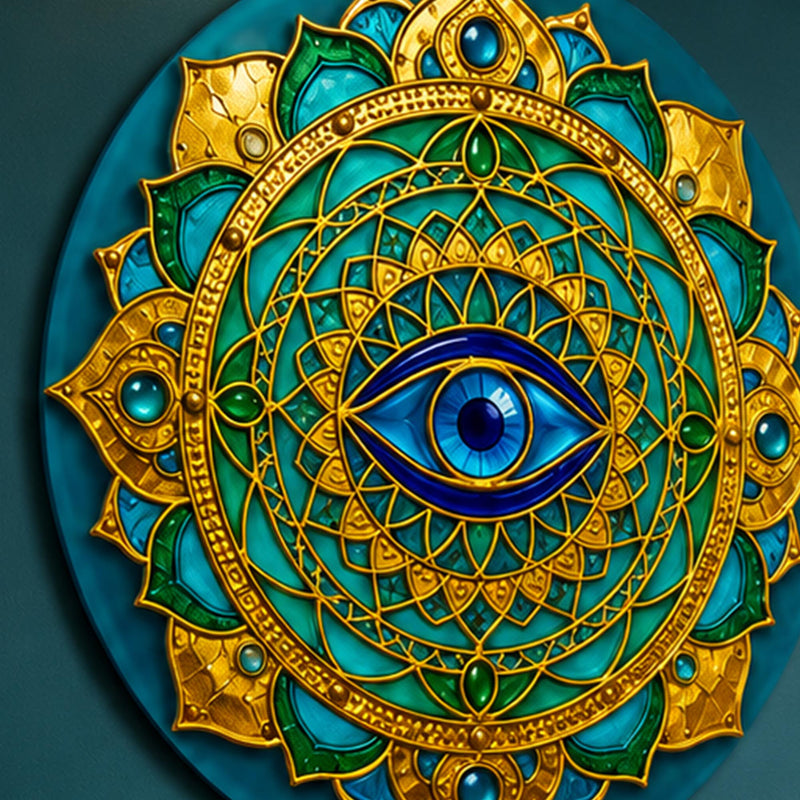 Golden Lotus Eye Mandala lifestyle view