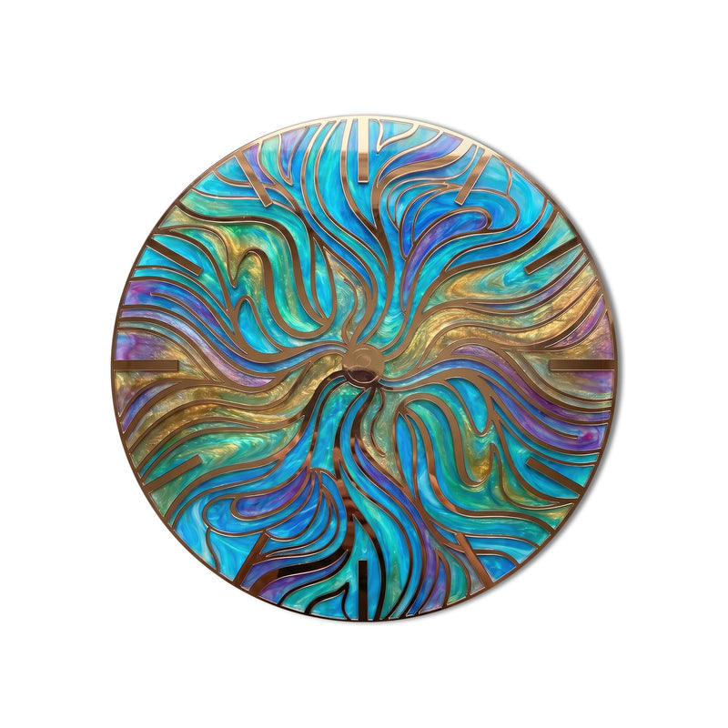 Stained Glass Radial Swirl product shot on white background
