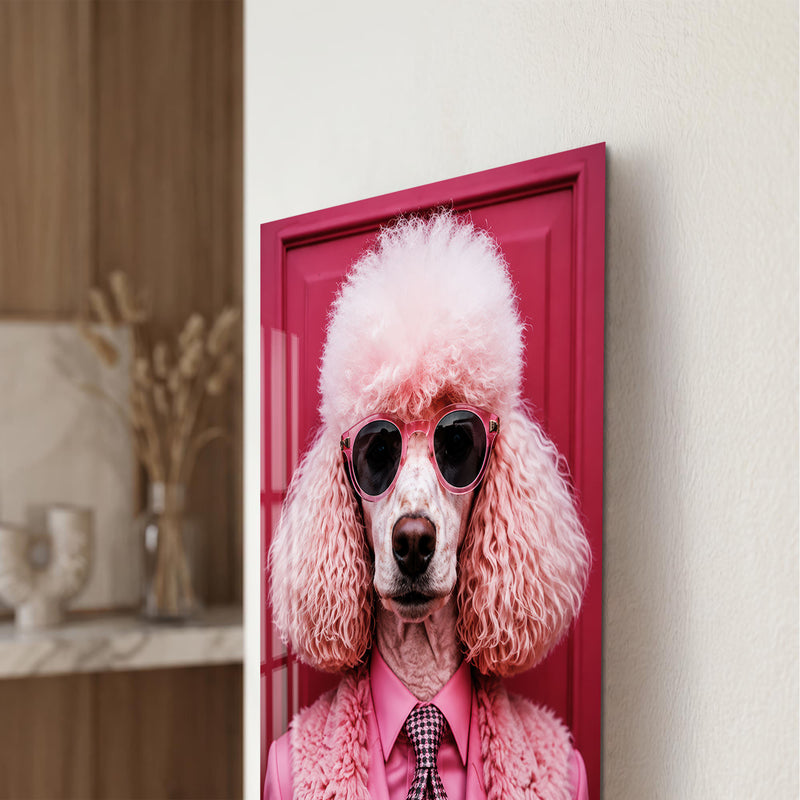 Pink Poodle Executive close-up angled detail
