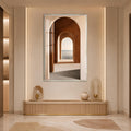 Arches To The Horizon with silver frame