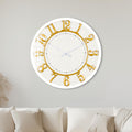 Golden Numerals with white frame