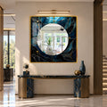 Midnight Sapphire Mosaic with black frame