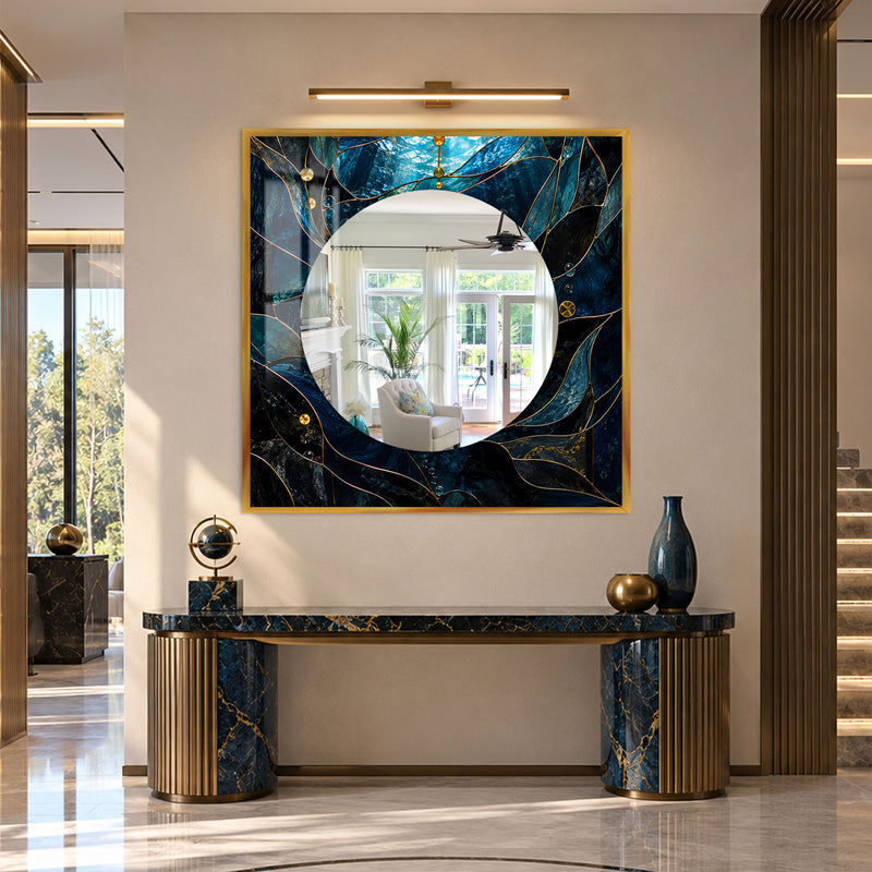 Midnight Sapphire Mosaic with black frame