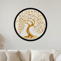 Golden Tree Of Life with black frame