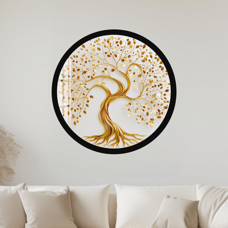 Golden Tree Of Life with black frame