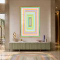 Artronauts Glass Print 12x18 cm | 4.7"x7.1" / Gold Pastel Portal Glass Wall Art