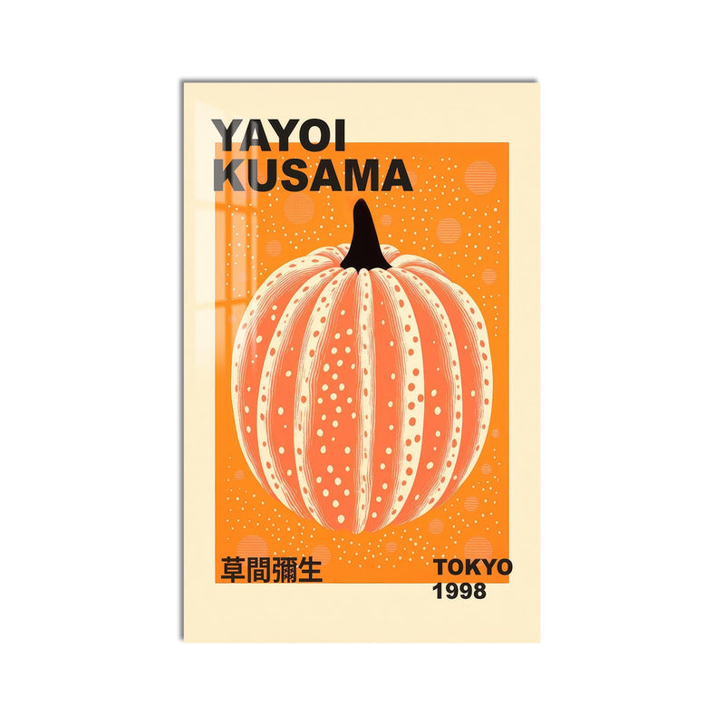 Kusama Pumpkin Poster product shot on white background