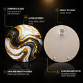 Gilded Marble Flow — tempered glass, ultra HD print, ready to hang