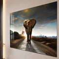 Elephant on the Open Road close-up angled detail