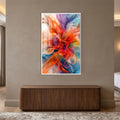 Chromatic Petal Flow with white frame