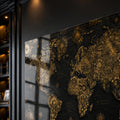 Gilded Explorer World Map lifestyle view