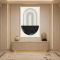 Monochrome Arch Cascade with white frame