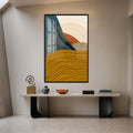 Waves and Rising Sun with black frame