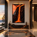 Molten Lava Falls with black frame